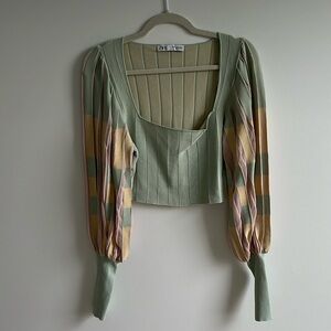 Zara bell sleeve top